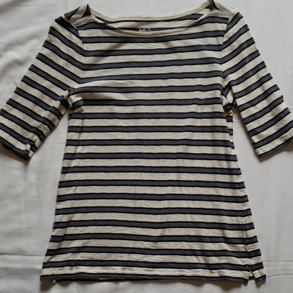 J. Crew stripe 3/4 sleeve top